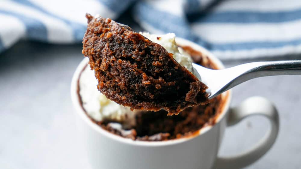 1-Minute Microwave Chocolate Brownie Recipe(Eggless)