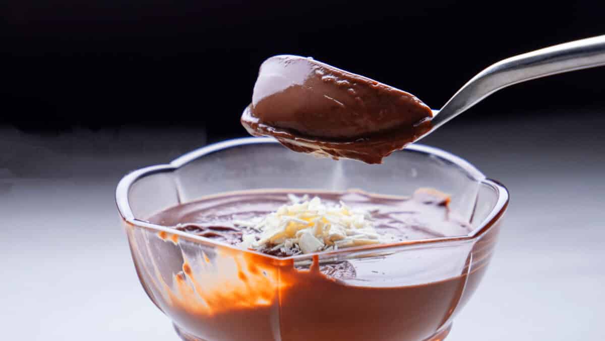 Eggless Chocolate Pudding | Chocolate Cornstarch Pudding
