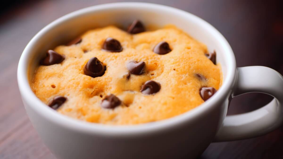 Chocolate chip cookie in a Mug