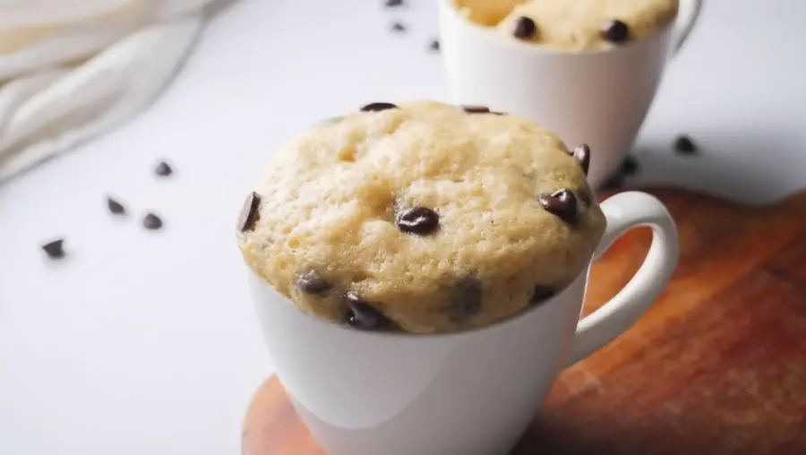 Peanut Butter Mug Cake in the mugs