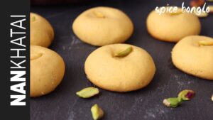 Nankhatai Biscuits on a serving plate
