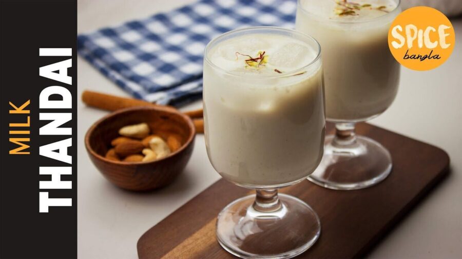 Thandai recipe served in glasswares