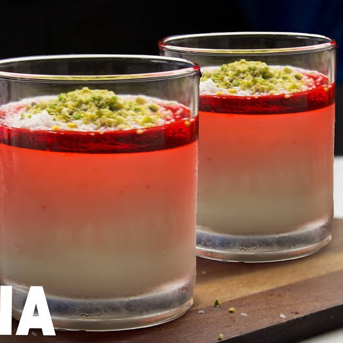 Mahalabia (Muhallebi) | Milk Pudding served in glassware