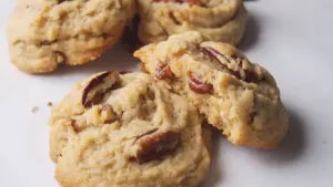 Coconut Pecan Cookies on the serving area