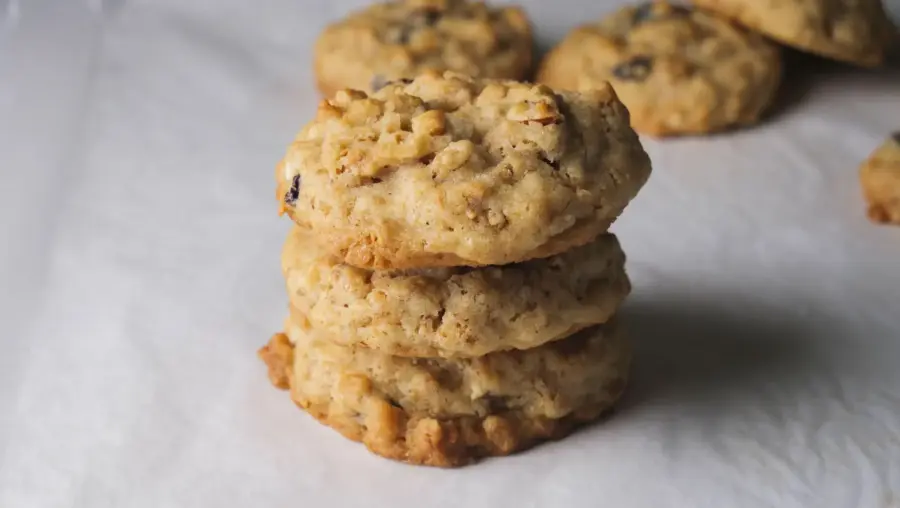 Granola Cookies stakes in a serving board