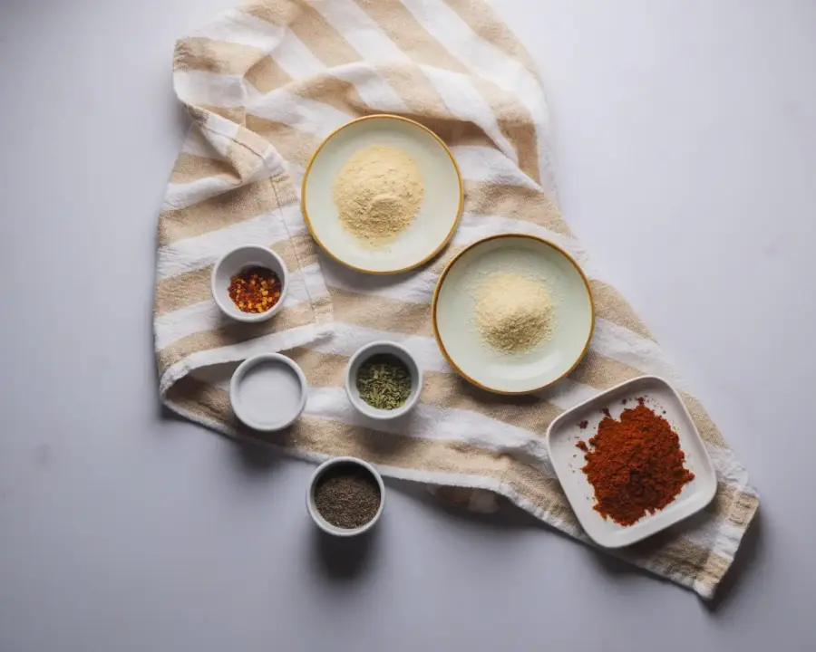 Steak Seasoning Recipe Ingredients on a kitchen counter