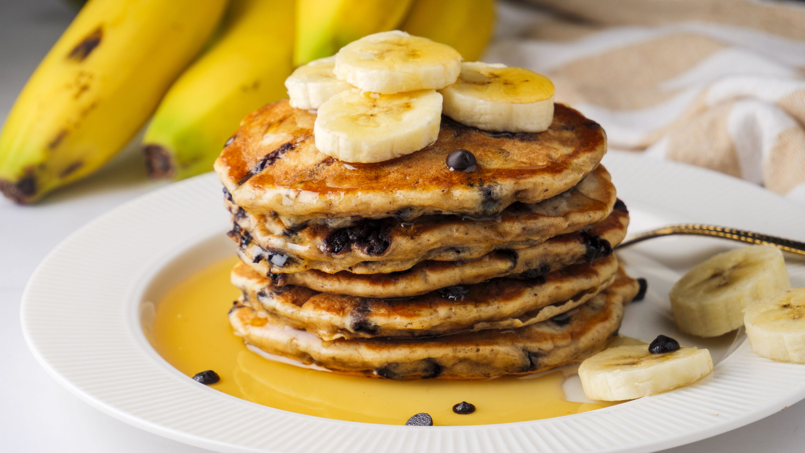 Banana Chocolate Chip Pancakes