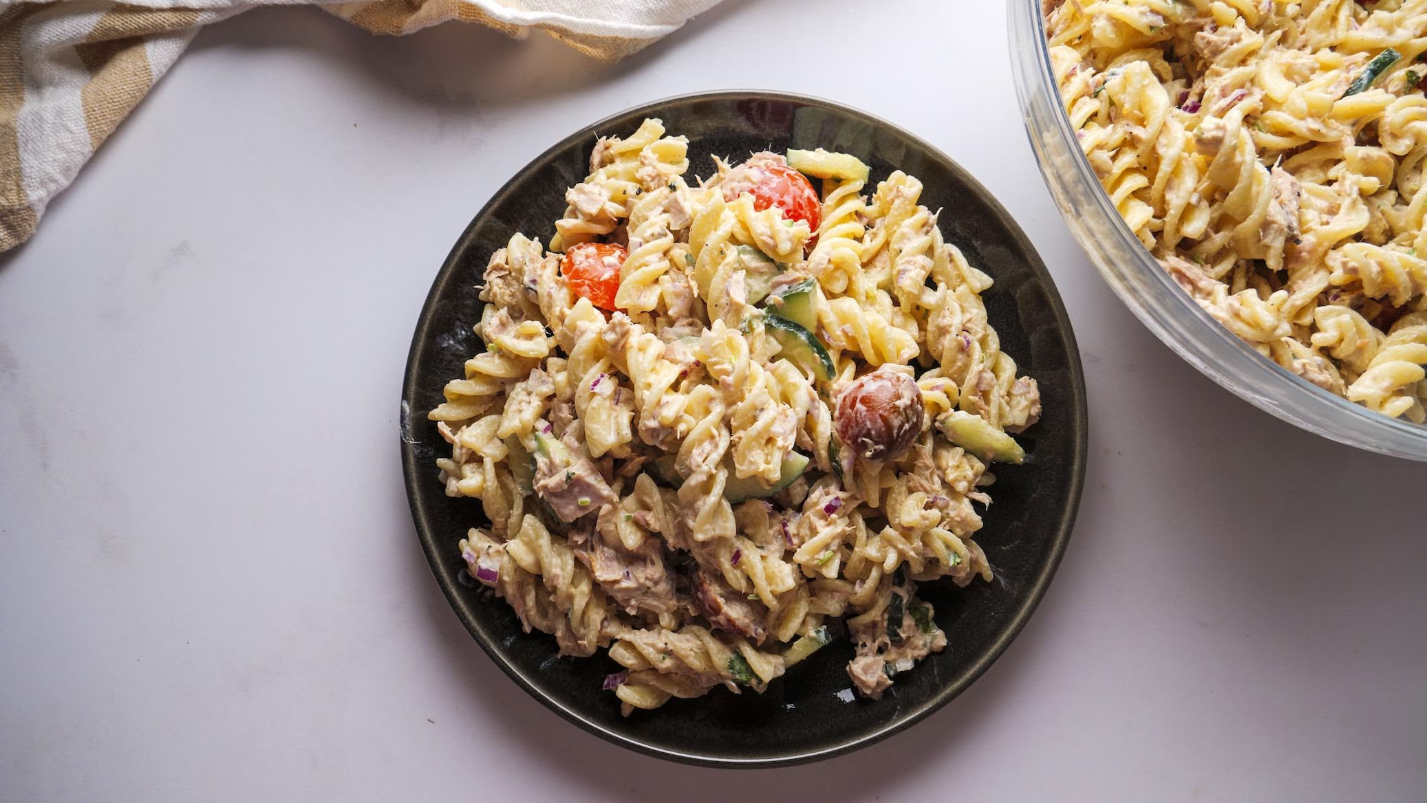 Easy, Creamy Tuna Pasta Salad Recipe