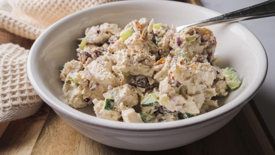 Creamy Chicken Salad Bowl with Vegetables